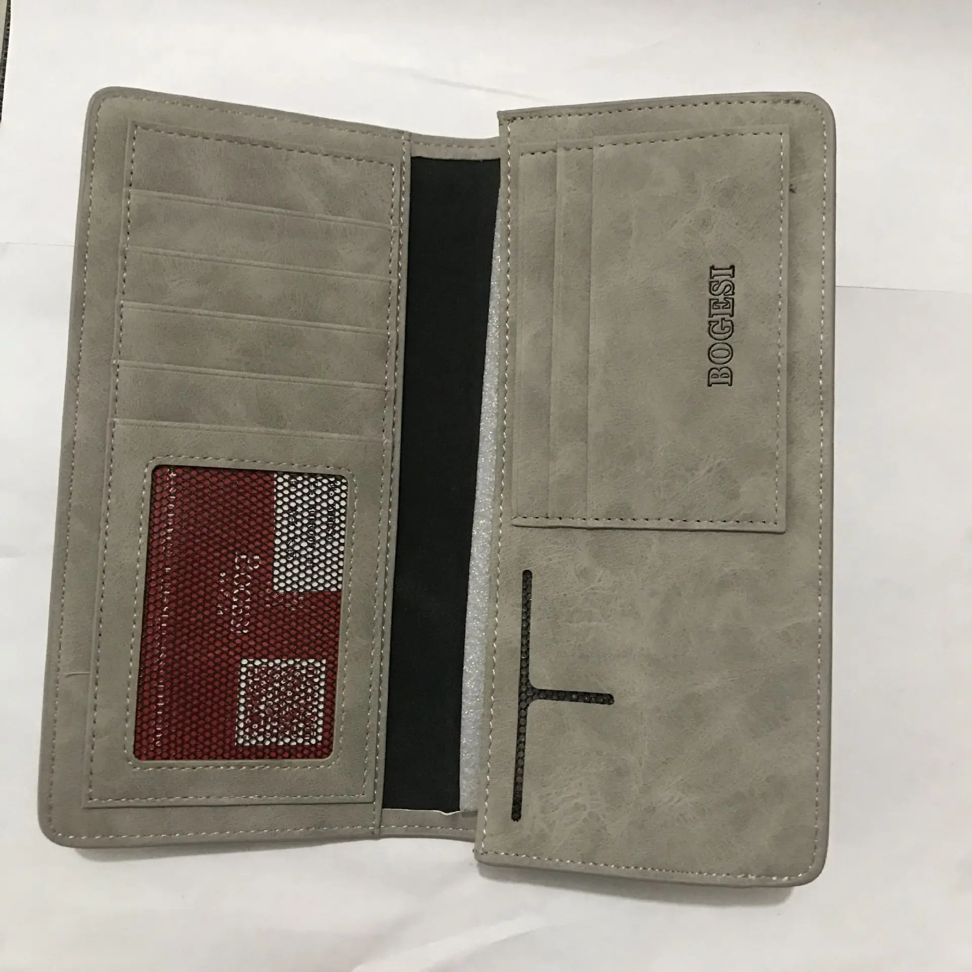 Fashion trend business Retro Leather Wallet men's PU leather long wallet card bag