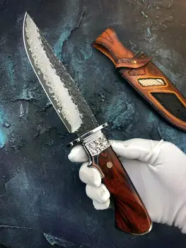 

Amber DIY Handmade Forged Kitchen Knife Blank Japanese Damascus Chef Knife Material Sharp Santoku Sliced Bread Nakiri Gyuto New