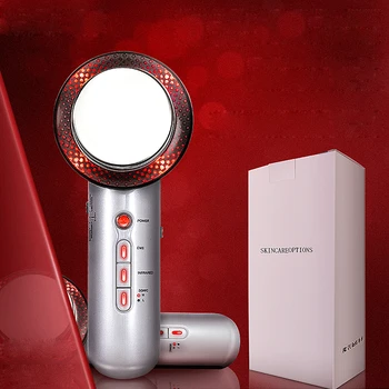 

3 in 1 Ultrasonic Infrared Facial Massager Ultrasonic Slimming Device Beauty Machine Fat Burner Cavitation Face Lifting Tool