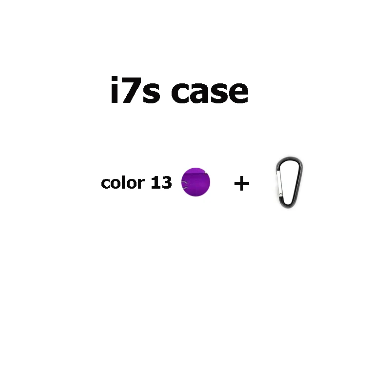 I7S color 13 Bluetooth гарнитура i12 TWS беспроводной футляр для наушников I9s TWS беспроводные наушники i10s tws беспроводные наушники i7S tws силиконовый чехол - Цвет: I7S color 13