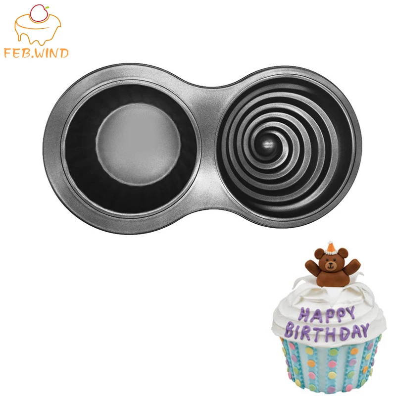 Muffin Mould Bake Cake Party Baking 3pc Giant Cupcake Set Non-Stick Silicone 