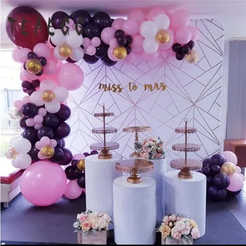 

142pcs pastel pink white balloon baby 1st birthday supplies adult valentine wedding anniversary party decoration backdrop wall