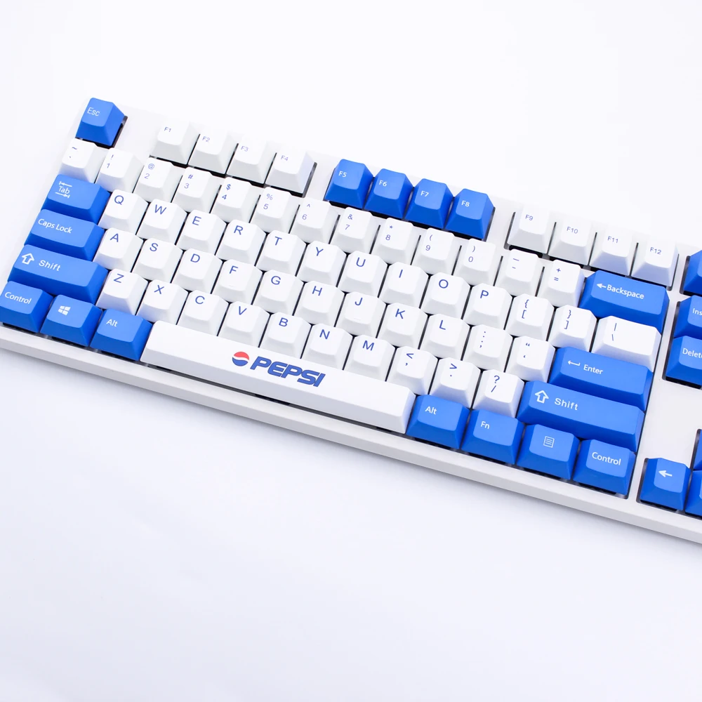 MP краситель-сублимированный PEPSI keycap 87/108 клавиш толстые клавишные колпачки pbt выключатель MX Cherry/NOPPOO/Флик механическая клавиатура колпачка