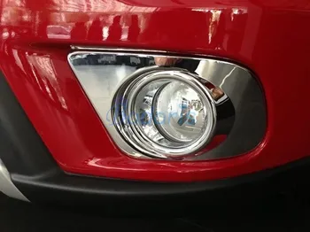 

For Dodge Journey JUCV Fiat Freemont 2011-2018 Front Fog Lamp Cover Light Protector Trim Panel Chrome Car Styling Accessories