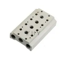 G1/4 Отверстие Трубы Алюминиевый пневматический 4 станции Соленоидный клапан база