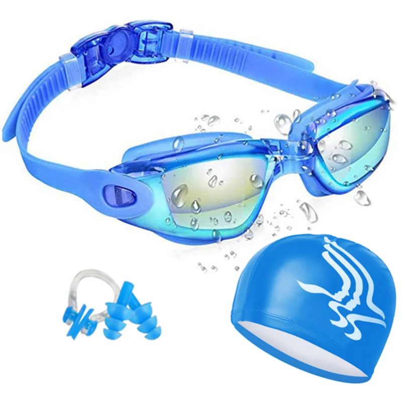 Swimming Goggles Swimming Cap Professional Swimming Goggles Caps