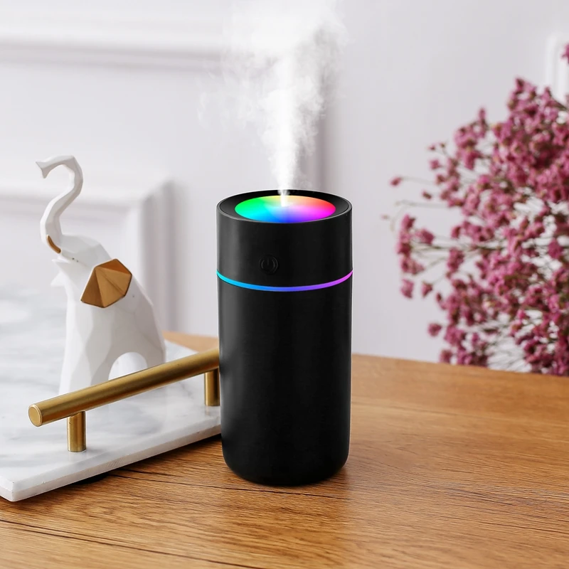 

320ml New Color Cup USB Air Humidifier Ultrasonic Car Humidifiers with LED Night Lamps Mist Maker Mini Office Air Purifier