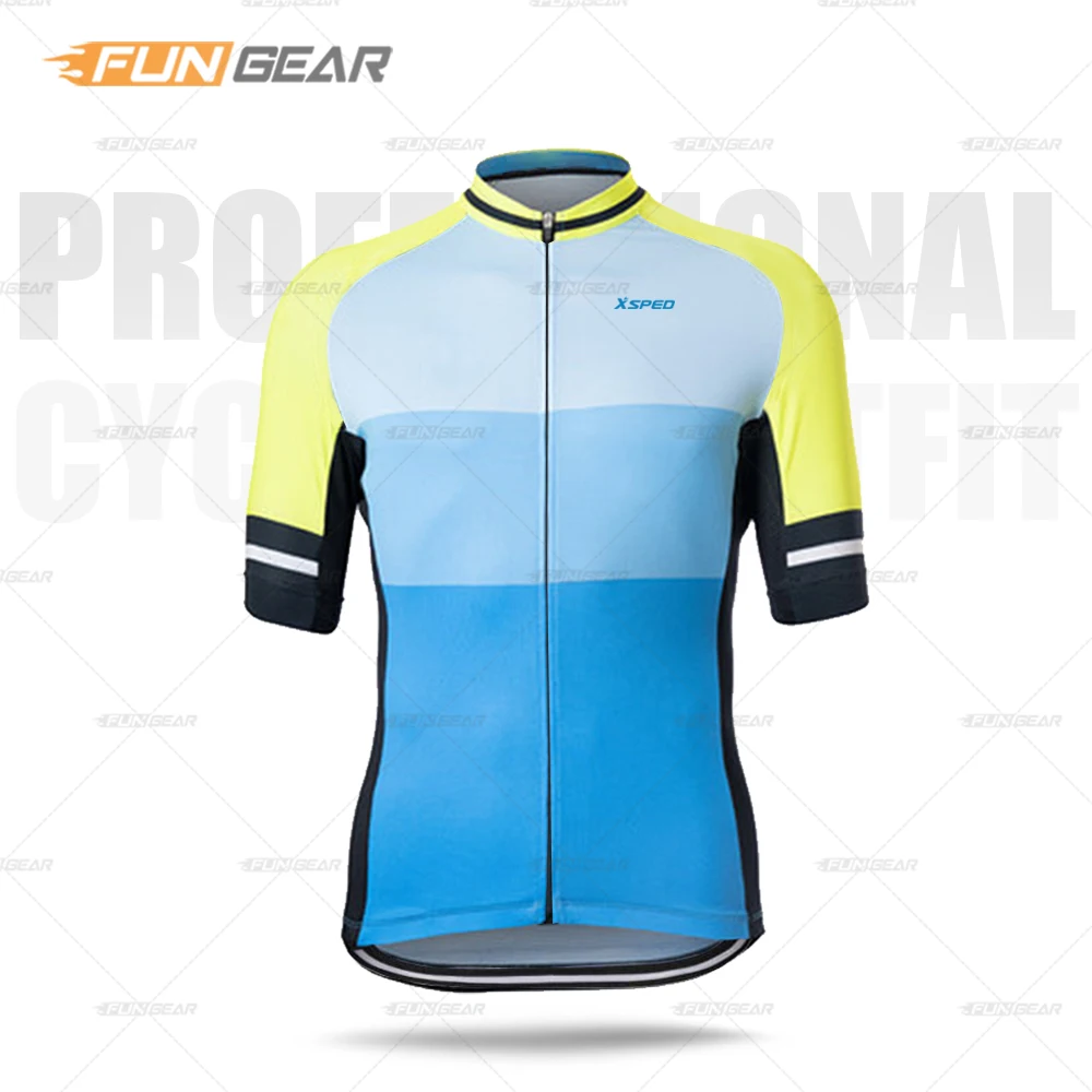 Cycling Jerseys Мужская одежда для велоспорта с коротким рукавом, набор Джерси для шоссейного велосипеда, летняя одежда для велоспорта MTB Skinsuit, Триатлон, быстросохнущие Топы - Цвет: Cycling Jerseys