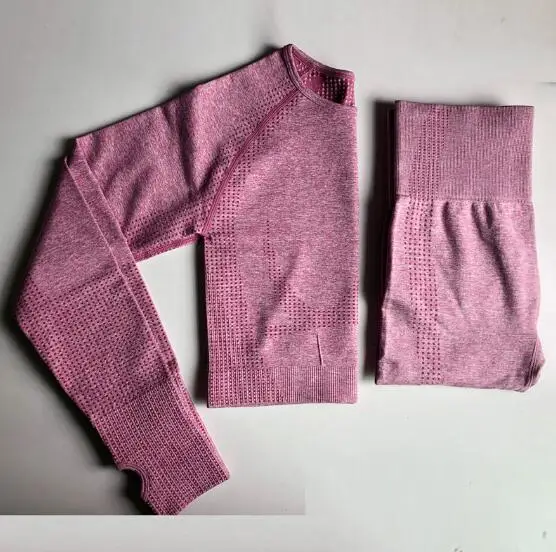 Najtaniej Bez szwu strój do jogi 2 sztuka koszulki sportowe krótki top bezszwowe legginsy zestaw sportowy ubrania gimnastyczne dres fitness zestaw do treningu Femme