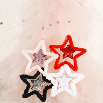 

Home Decor/Sequined Five-pointed Star Pendant/Christmas Tree Decorations/Christmas Tree Accessories Pendant/DIY House