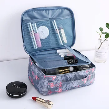 

1 pcs Women's Multi-Function Travel Portable Flamingo toiletries Buggy Makeup Bag Organizer Cosmetic Classification storage