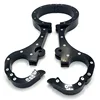 Black Crystal Collar Handcuffs With Metal Lock Slave Bondage Heavy Sex Handcuffs Bdsm Adults Games Restrictive Slave Shelf. ► Photo 2/6