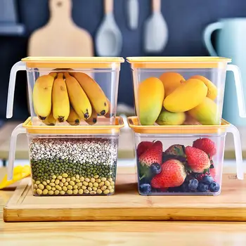 

Food Storage Box Sealed Fresh Storage Case Container for Kitchen Refrigerator Egg vegetables rice, nuts fruits Storage Box