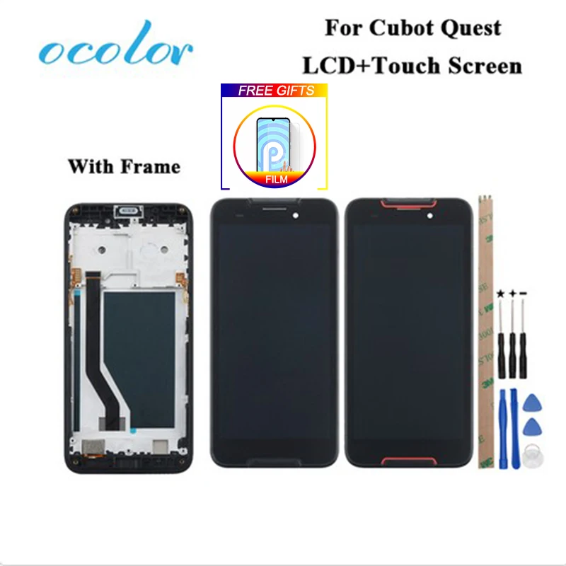 Ocolor для Cubot Quest ЖК-дисплей Дисплей и сенсорный экран Экран 5 ''в сборе с