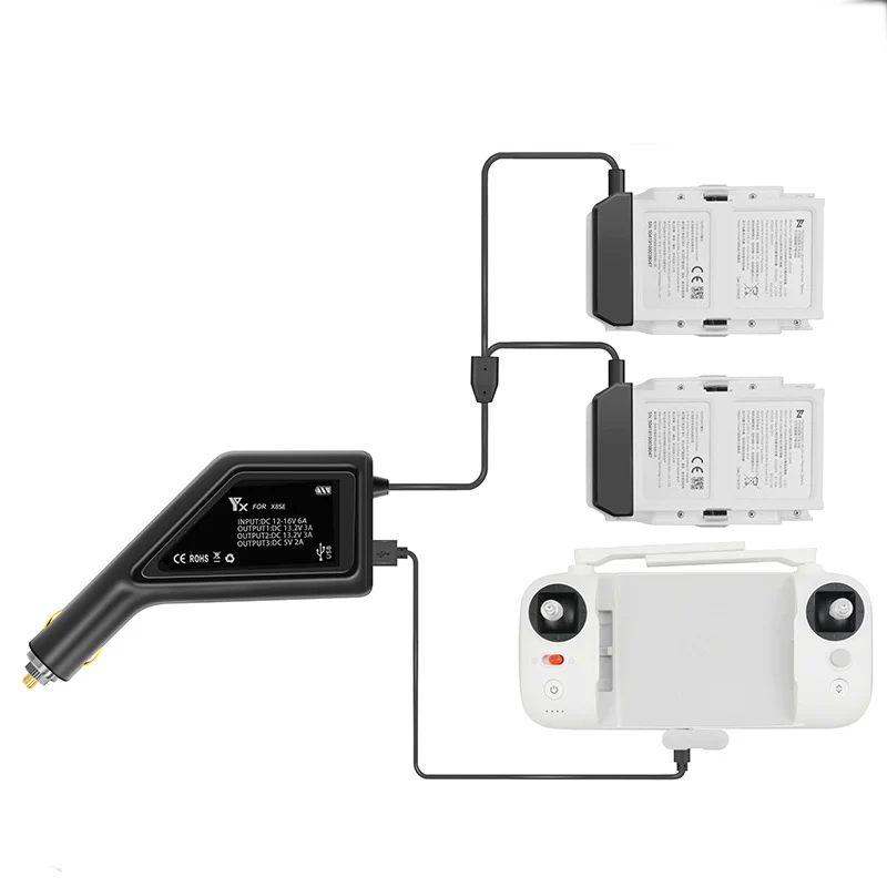 Автомобильное зарядное устройство для XIAOMI FIMI X8 SE контроллер батареи Открытый быстрый автомобиль USB порт зарядки адаптер разъем X8 SE аксессуары