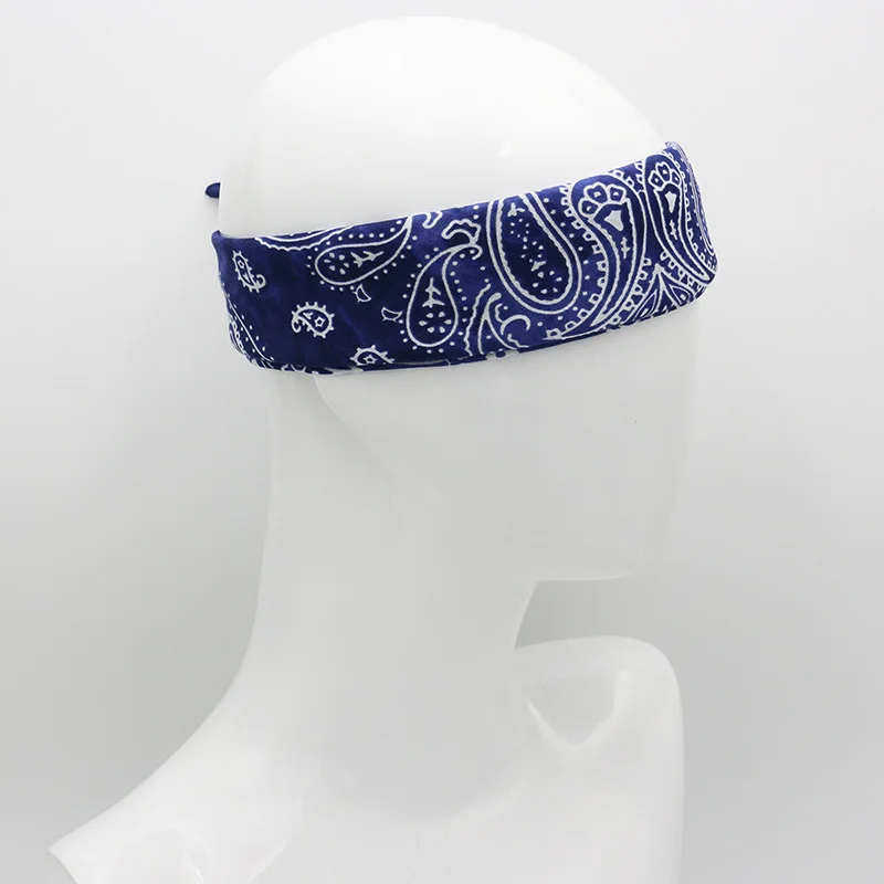 Retro Old Color Blue Black Coffee Cotton Paisley Bandanas Men Tie Dye HeadScarves Women Hiphop Headband Riding Masks Headwear mens scarf for summer