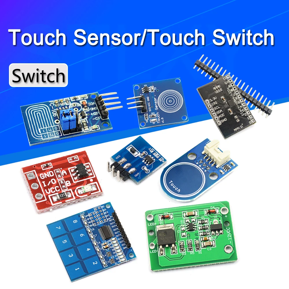 100PCS 1/4/8Channel TTP223 TTP224 TTP226 Jog Digital Touch Button Sensor Capacitive Switch Modules Accessories for Arduino | Обустройство