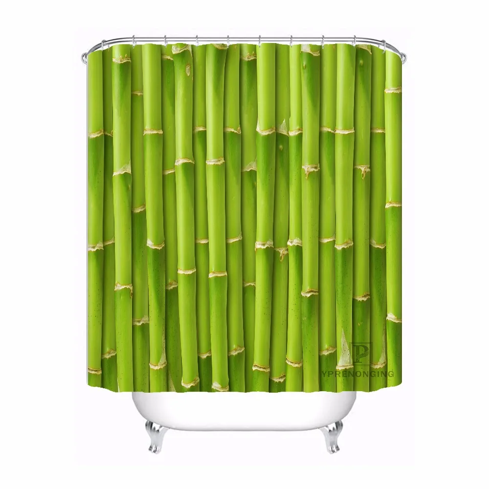 

Home Bath Curtain For Bathroom Custom Bamboo Leaf Tree Home Decor Shower Curtain Waterproof Fabric Hooks #180417-01-74