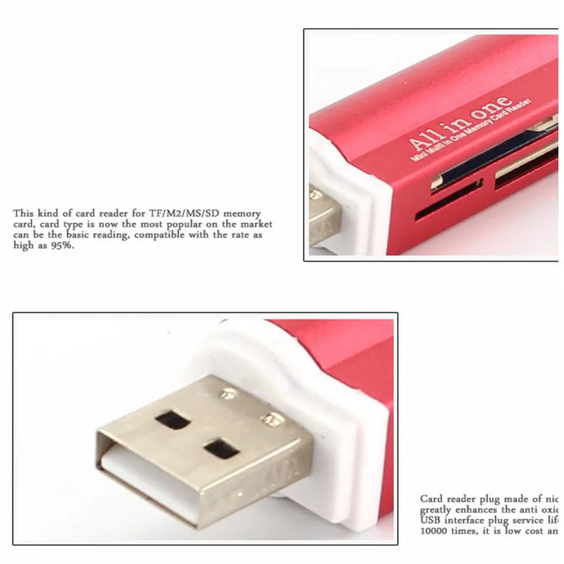 Многофункциональный 4 в 1 USB 2,0 зажигалка форма кардридер корпус из алюминиевого сплава высокоскоростной считыватель карт памяти портативная поддержка