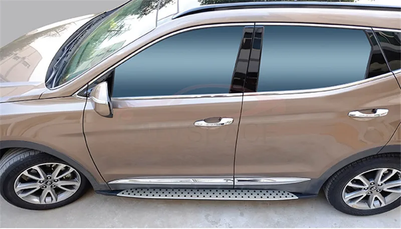 Алюминий подходит для hyundai Grand Santa Fe XL 2013 Беговая доска боковой шаг nerf бар боковые навесы