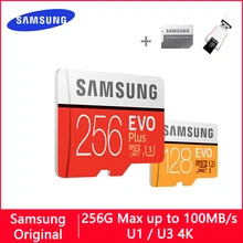 Карта памяти microSD SAMSUNG EVO слот для карт памяти 64 128 Гб Micro SD 128 Гб оперативной памяти, 32 Гб встроенной памяти, 64 ГБ 256 ГБ 512 Гб Micro SD карты памяти SD/TF флеш-карта Micro SD карт для телефона