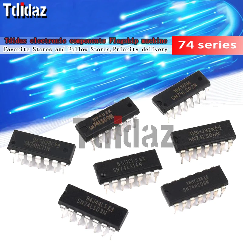10 шт. новинка 74LS00 74LS02 74LS04 74LS08 74LS10 74LS14 74LS20 74LS21 74LS32 74LS47 74LS48 74LS74 74LS76 74LS86 DIP-14 DIP-16 |