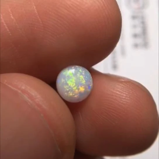A1220 австралийского происхождения 0.60ct круглые натуральные опалы свободные драгоценные камни бусины для изготовления ювелирных изделий для изготовления колец подвески