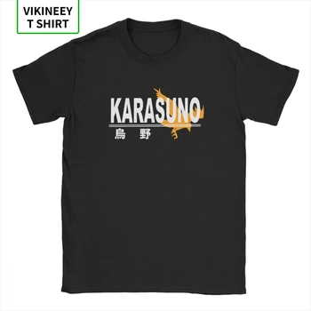 

Karasuno High School Logo Haikyuu T-Shirts Men Cotton T Shirt Kuroo Anime Bokuto Oya Manga Volleyball Short Sleeve Tees 3XL