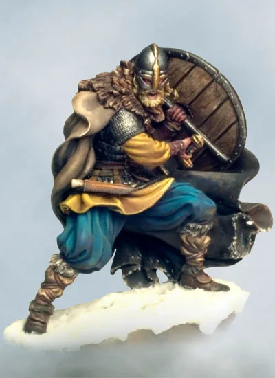 1/32 Смола Модель Строительный комплект фигурка воин-Викинг