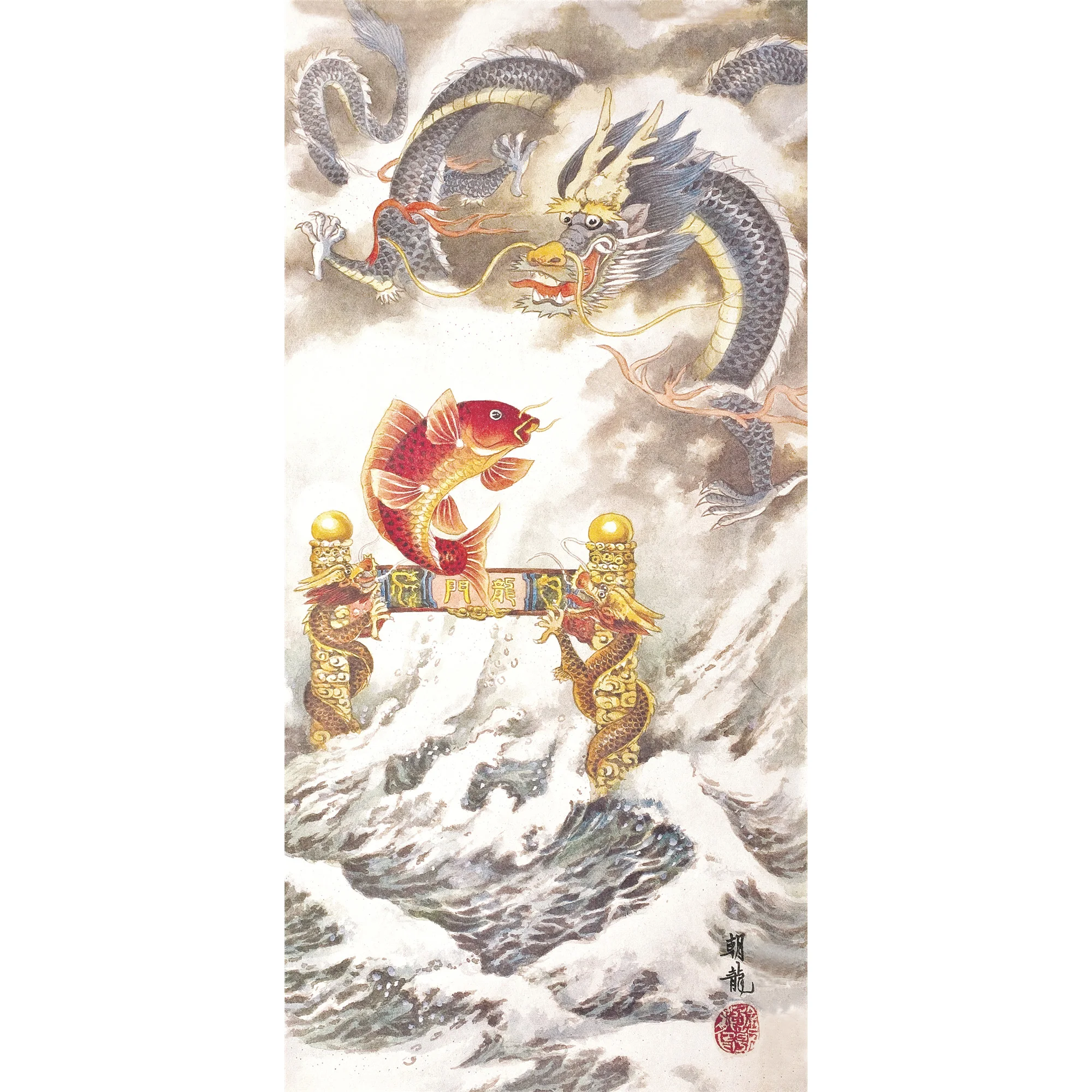 Asian Wall Scroll Art, Home Decoration Artwork, Chinese Traditional