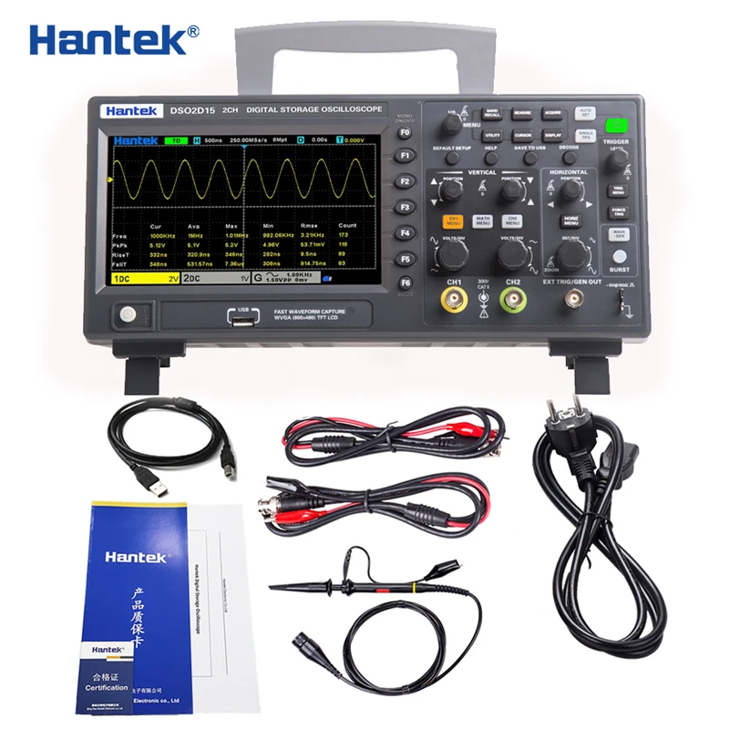 Hantek DSO2D15 デジタル オシロスコープ DSO2C10 2D10 2