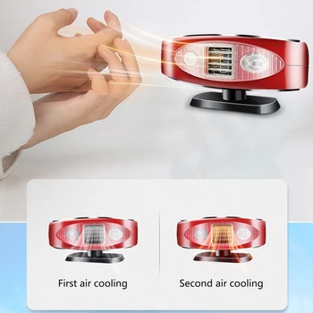 

Car Heater That Plugs Into Cigarette Lighter Fast Heating 2 in 1 Car Defroster Cooling Fan with Lighting Function