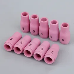 Coupelles en céramique 13N09 (#5), découpe Plasma, buse en alumine, soudage TIG, grande lentille à gaz pour PTA DB SR WP 9 20 25 série 10x 