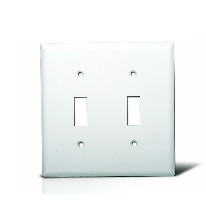 New White Receptacle Toggle Switchplate Ceramic Wall Plate Outlet Light Switch Electrical Supplies Home Improvement