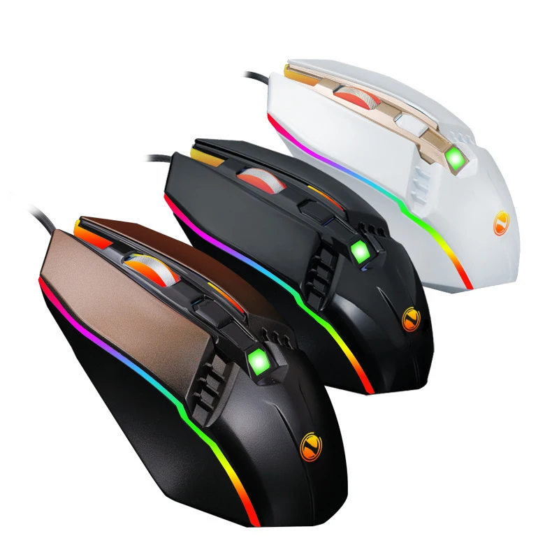 

USB Wired RGB Backlit Optical Mice 2400 DPI Professional Gaming Mouse For PC Laptop Computer Game Mouse For CS LOL Gamer