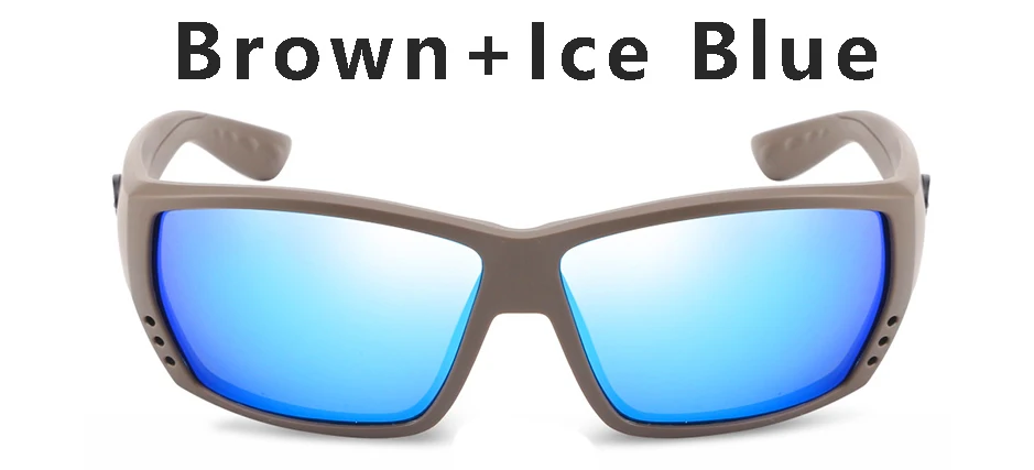 Тунец аллея поляризационные солнцезащитные очки Мужские квадратные солнцезащитные очки для мужчин покрытие очки для рыбалки мужские солнцезащитные очки для вождения Oculos - Цвет линз: C6