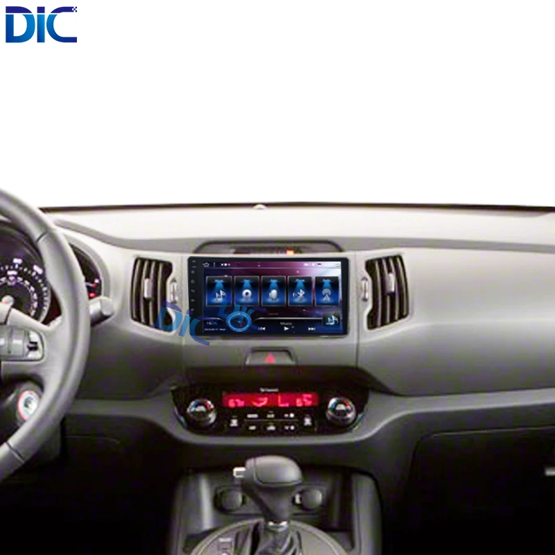 

Android 9.0 touch screen multimedia 4K carplay voice control steering wheel car player navigation GPS for sportage