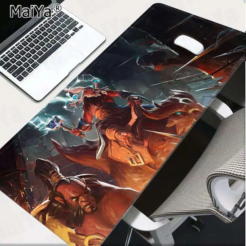 Maiya мальчик Подарочный коврик DOTA2 DIY дизайн игровой с узором коврик для мыши большой коврик для мыши клавиатуры коврик - Цвет: Lock Edge 40X90cm