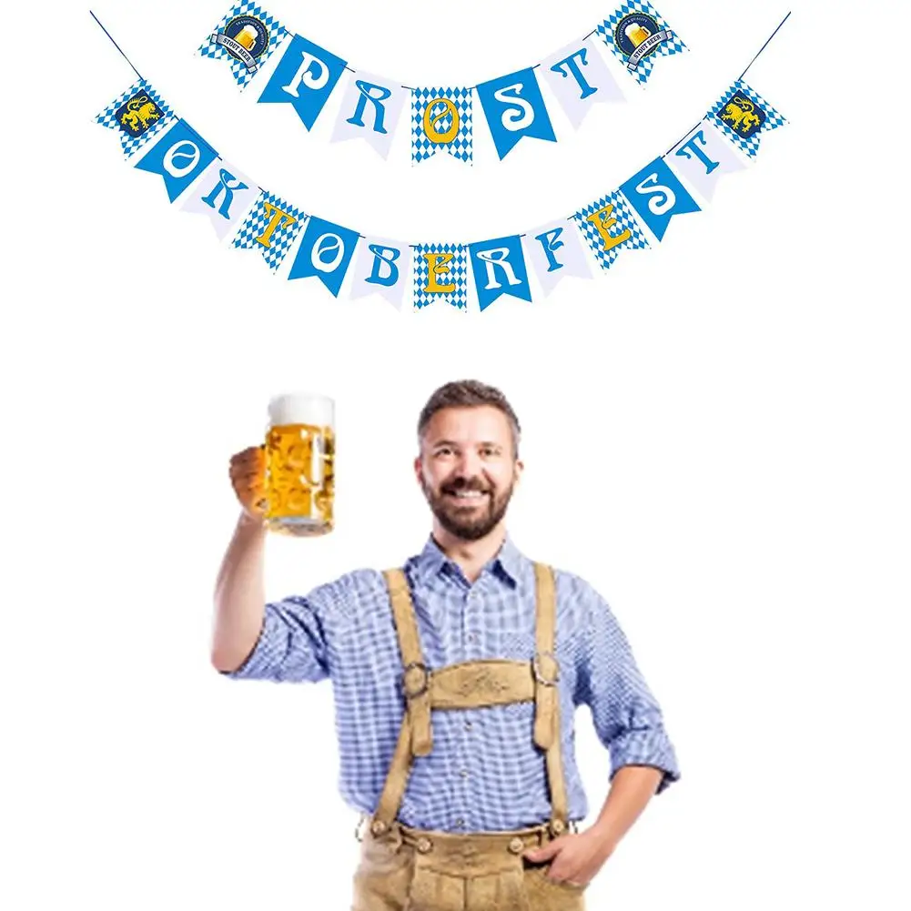 Oktoberfest декоративная Растяжка флаг вечерние Двери Подвесные украшения струны флаг для фестивалей вечеринки Октоберфест 20E
