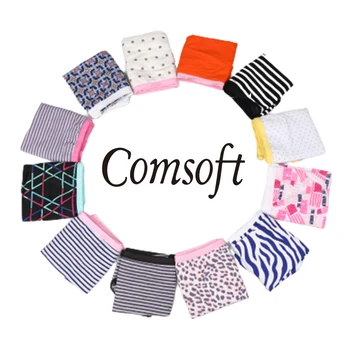 

Comsoft Random color women panties 100 drawing cotton women briefs high quality women underwear panties breathable female pantie