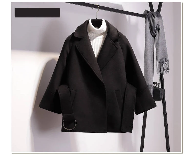 DICLOUD шерстяное пальто женское модное зимнее пальто с длинными рукавами женское простое и элегантное офисное дамское пальто плюс размер женское пальто