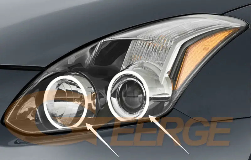 Для Nissan Altima Coupe 2010 2011 2012 2013 Facelift отличный ультра яркий CCFL ангельские глазки Halo