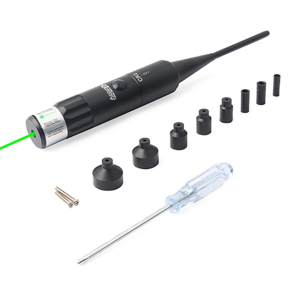 Green Laser Bore Sight Kits .177 To .50 Caliber Red Dot Boresighter