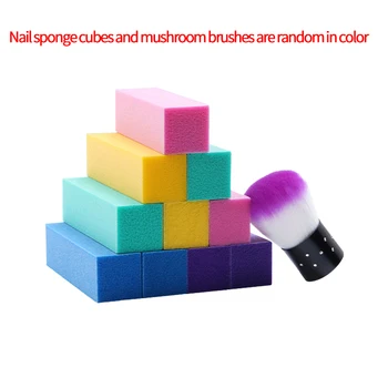 

Nail File Buffer and Brush,Manicure Tool Nail Buffer Block, for Acrylic and Natural Nails