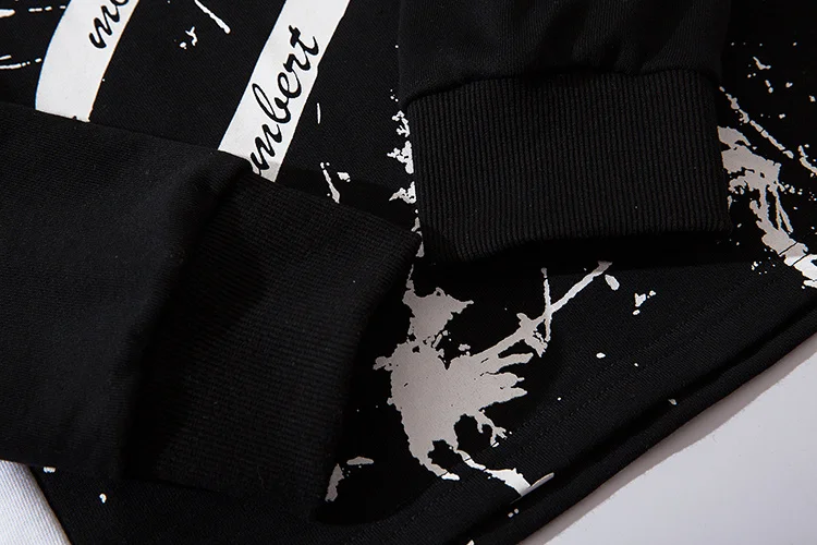 Поддельные два предмета толстовка с капюшоном в стиле хип-хоп с капюшоном новые мужские