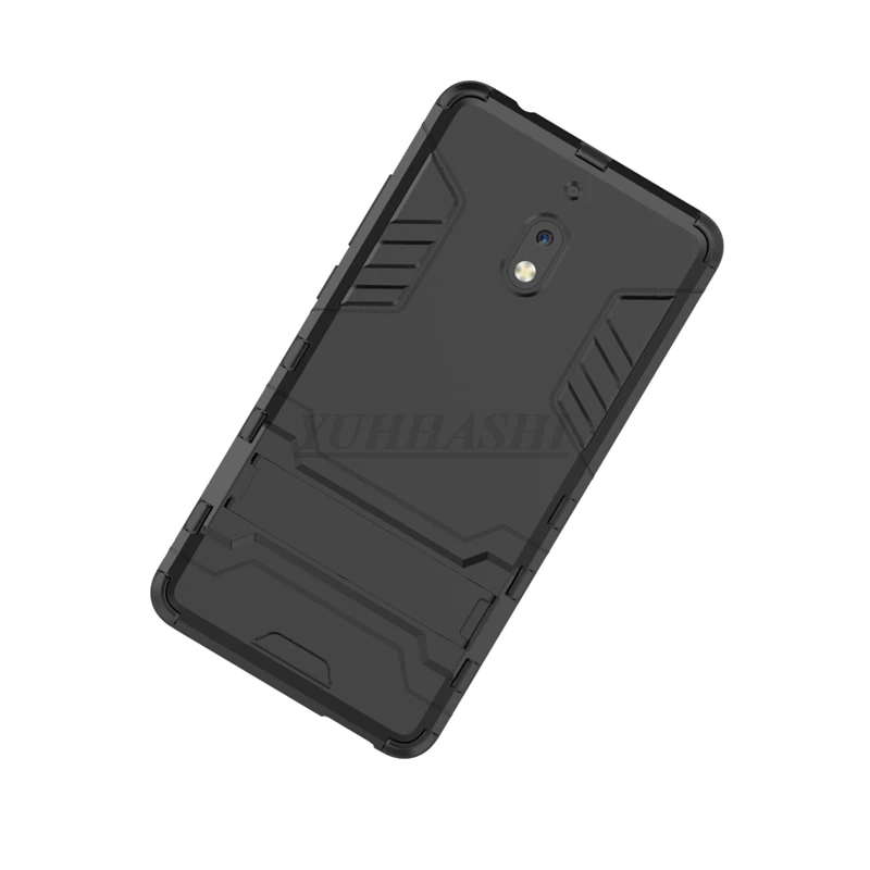 Yuhashi противоударный жесткий чехол с подставкой для Nokia 2,1, защитный чехол с держателем для телефона, задняя крышка для Nokia 2,1, чехол-бампер