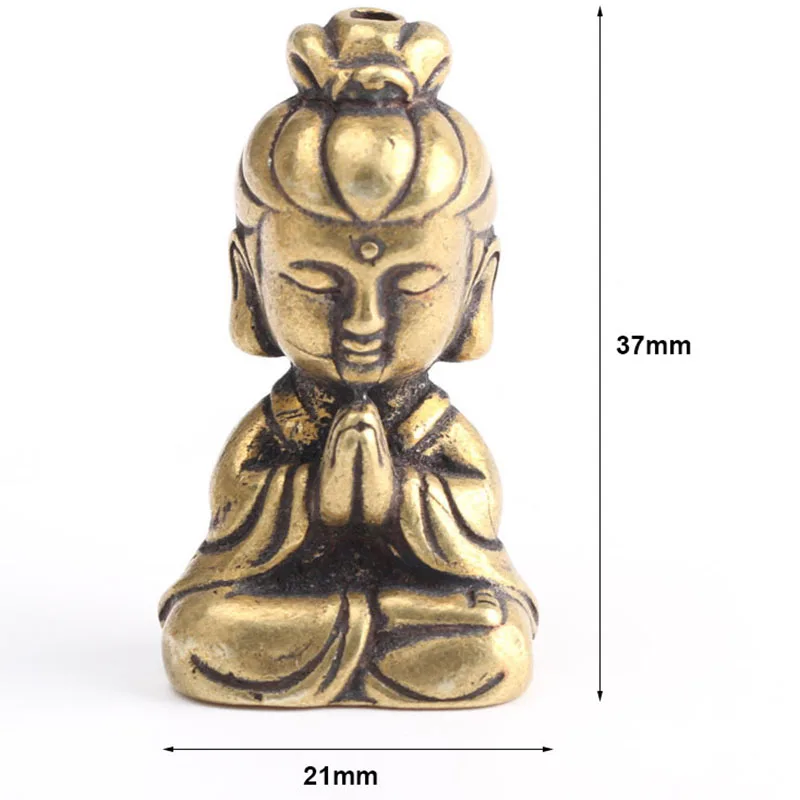 Латунная статуэтка Будды миниатюрная искусственная Статуэтка для дома и офиса