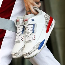 Мужские баскетбольные кроссовки Jordan с высоким берцем, амортизирующий светильник, баскетбольные кроссовки, противоскользящие дышащие спортивные кроссовки Jordan