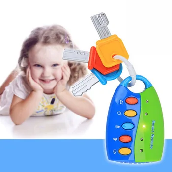 

Gags & Practical Jokes 1PC Musical Car Key Toy Baby Toy 10cm Smart Remote Voices Pretend Play Education Safe Eco- friendly ABS