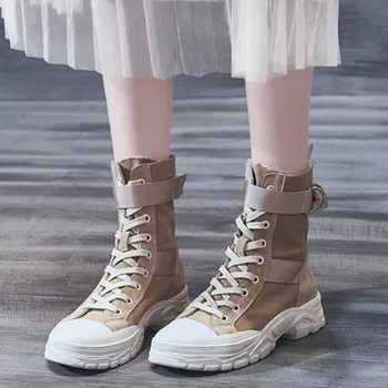 

Female Breathable Handsome High State Trend Short Boots Female British Style Thin Section Desert Comfortable Wearable Shoe J2-39